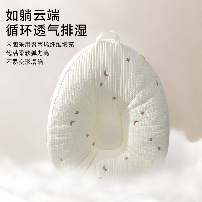 Baby anti-spitting slope pillow pad, anti-overflow and anti-choking milk, newborn lying cushion, feeding, lying feeding wonder, baby pillow