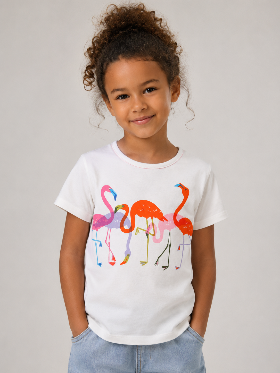 T-shirt Flamant Rose