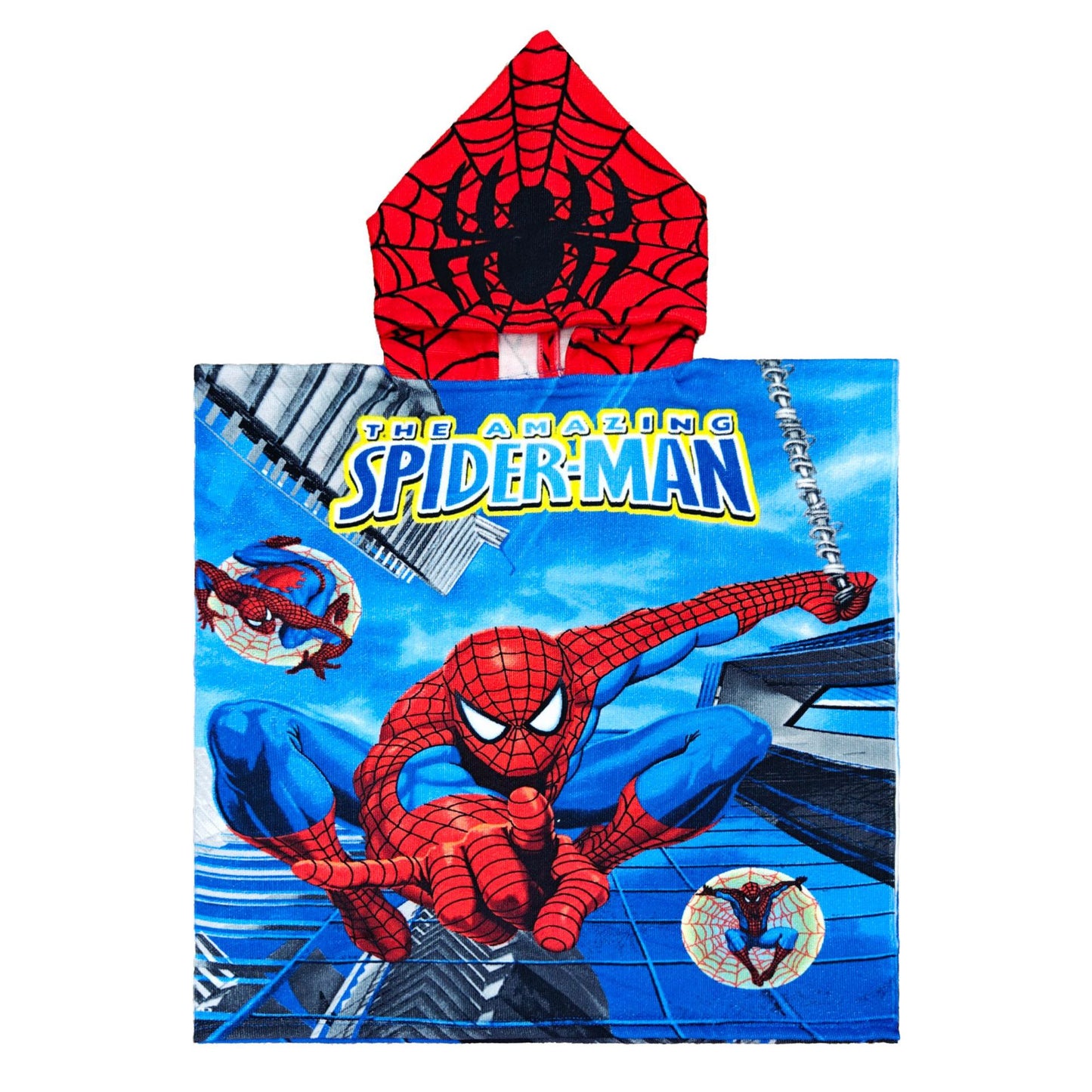 Ultra-fine fiber cartoon printed children's bath towel cape, wearable children's bathrobe, hooded cape, beach towel
