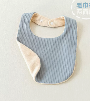 Baby drool towel U-shaped bib cotton bib for newborn baby waterproof towel for children double-sided