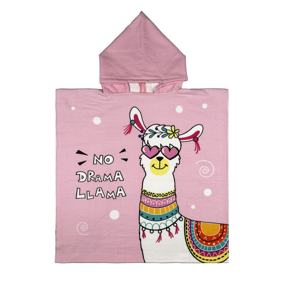 Ultra-fine fiber cartoon printed children's bath towel cape, wearable children's bathrobe, hooded cape, beach towel