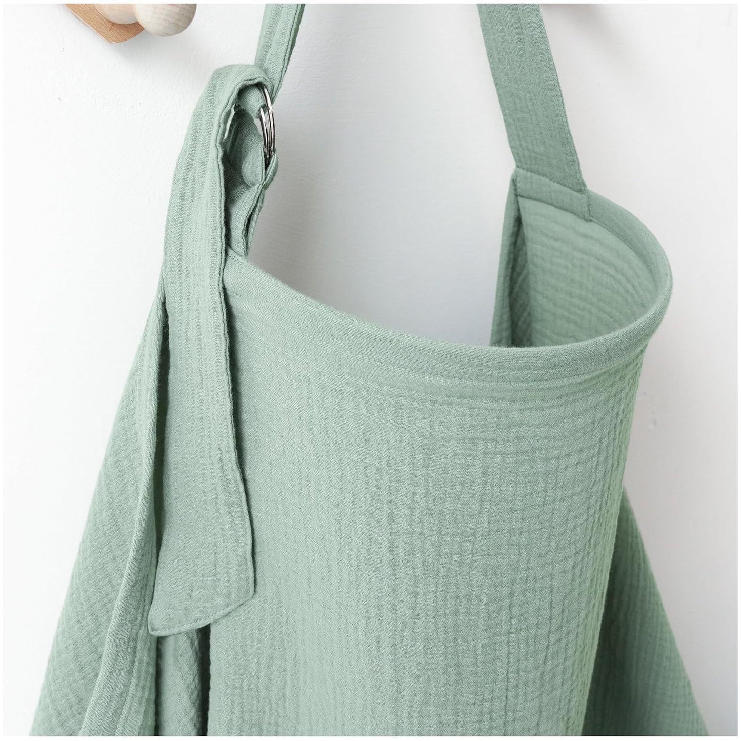 100% pure cotton outdoor feeding cover to prevent exposure, with an outer layer of sensitive fabric, double-layer crepe feeding towel, shawl, and feeding towel