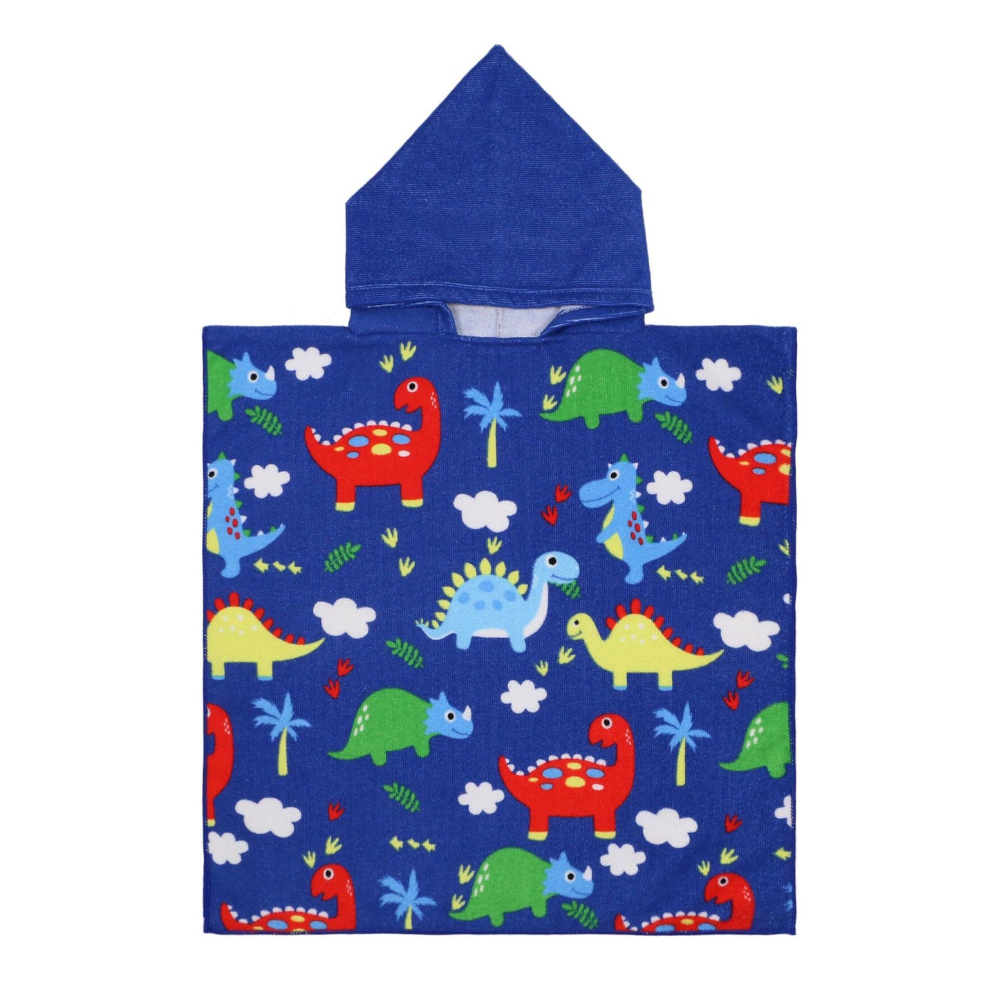 Ultra-fine fiber cartoon printed children's bath towel cape, wearable children's bathrobe, hooded cape, beach towel