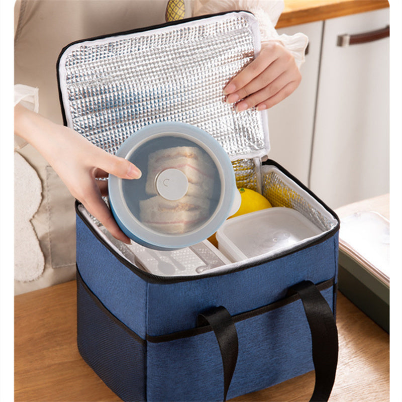 Insulation Bag Lunch Box Handbag Aluminum Foil Thickened Waterproof Lunch Box Bag
