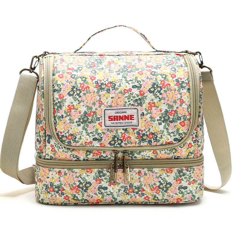 Double-Layer Thermal Insulation Bag, Assorted Lunch Box Bag, Outdoor Picnic Thermal Insulation Bag, Bento Bag, Handbag