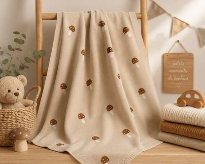 Couverture bébé en coton imprimé