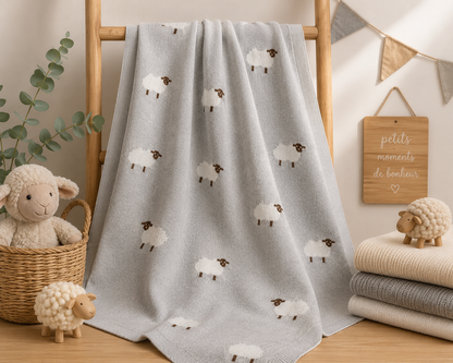 Couverture bébé en coton imprimé