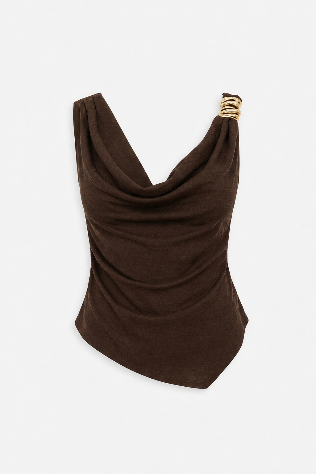 Top asymétrique drapé femme