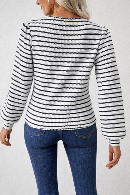 Haut tricot rayé essentiel