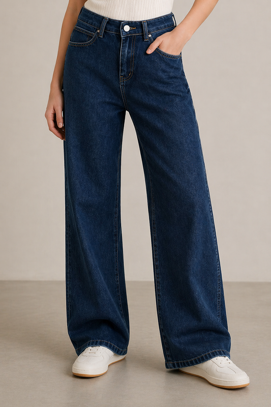 Jean Wide Leg Taille Haute
