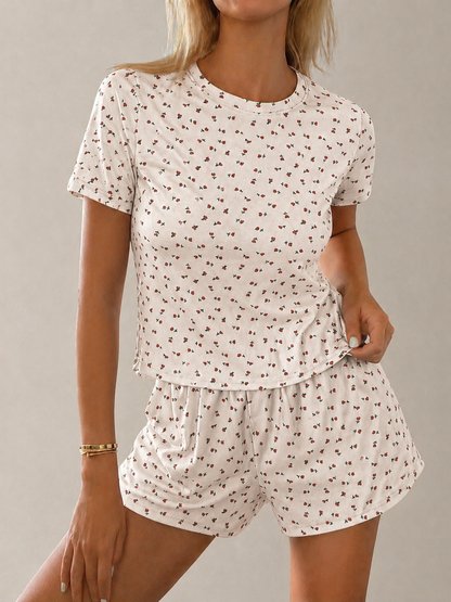 Ensemble pyjama court imprimé