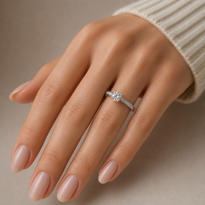 Bague Moissanite Argent 925