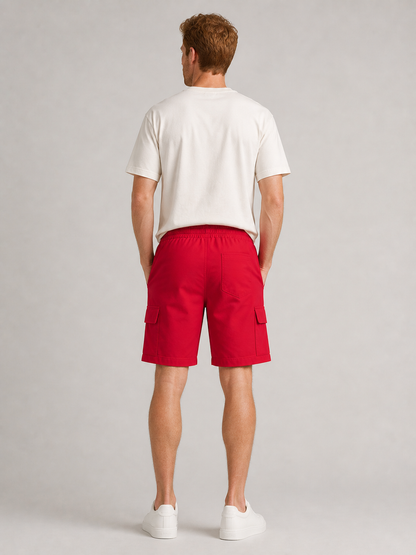 Short cargo à cordon ajustable