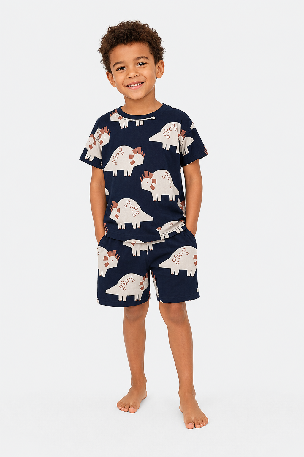Ensemble de pyjama 2 pièces imprimé dinosaures