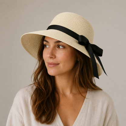 Capeline ruban noir