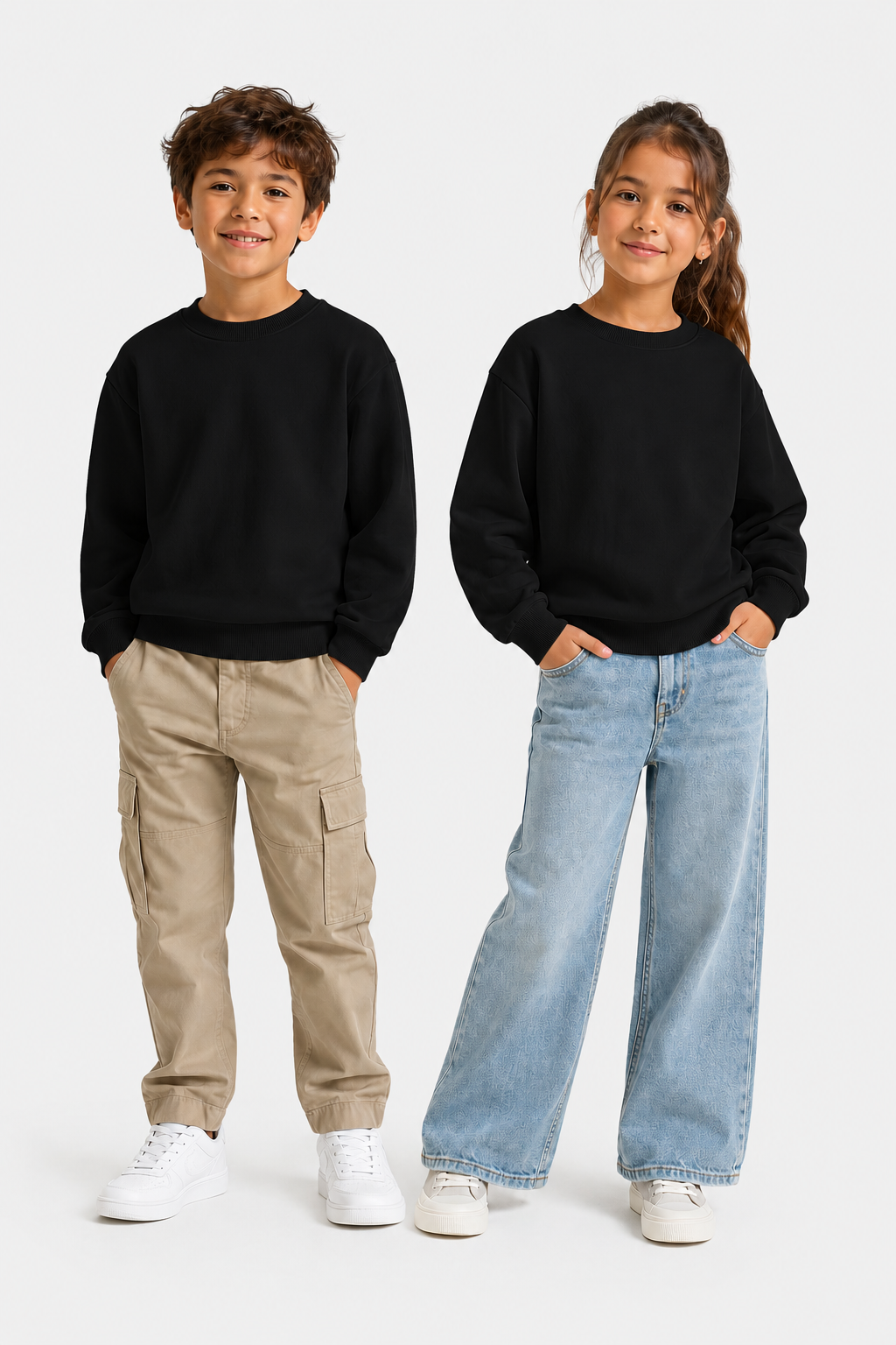 Sweat-shirt à col rond pour enfant