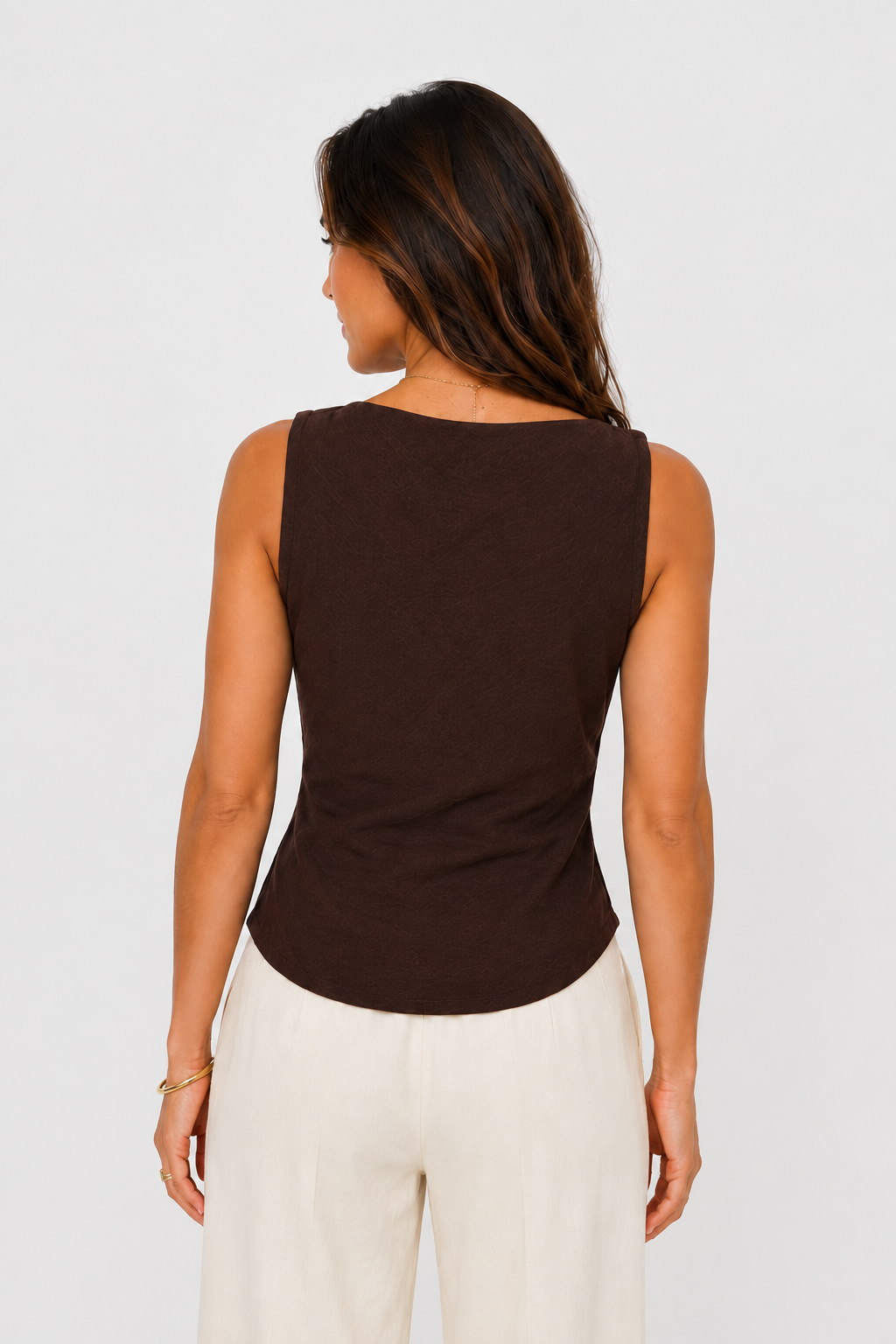 Top asymétrique drapé femme