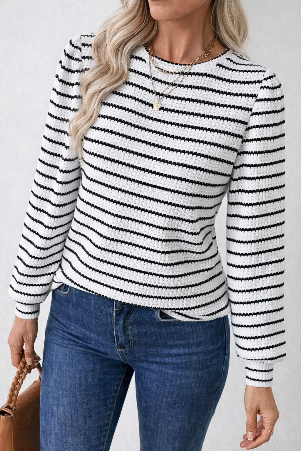 Haut tricot rayé essentiel