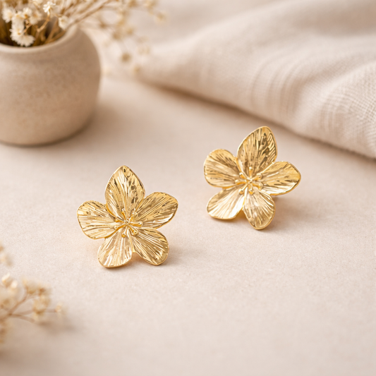 Boucles d’oreilles Fleur Élégance
