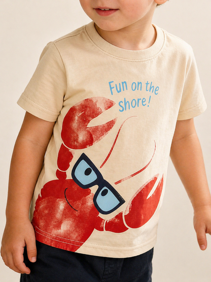 T-shirt enfant crabe fun