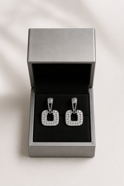 Boucles Moissanite 1.68 ct – Argent 925