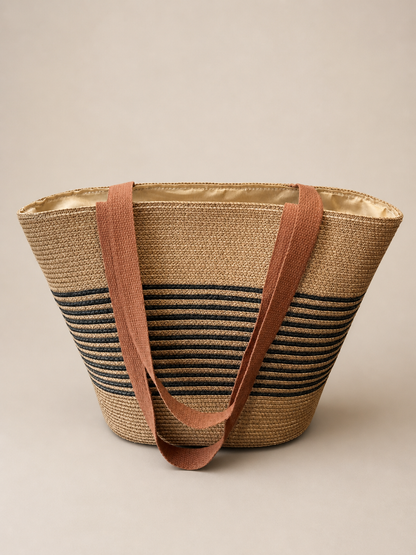Sac Cabas Tressé Élégance Naturelle