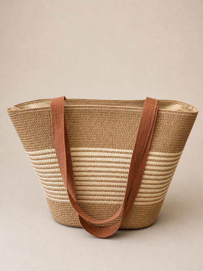 Sac Cabas Tressé Élégance Naturelle
