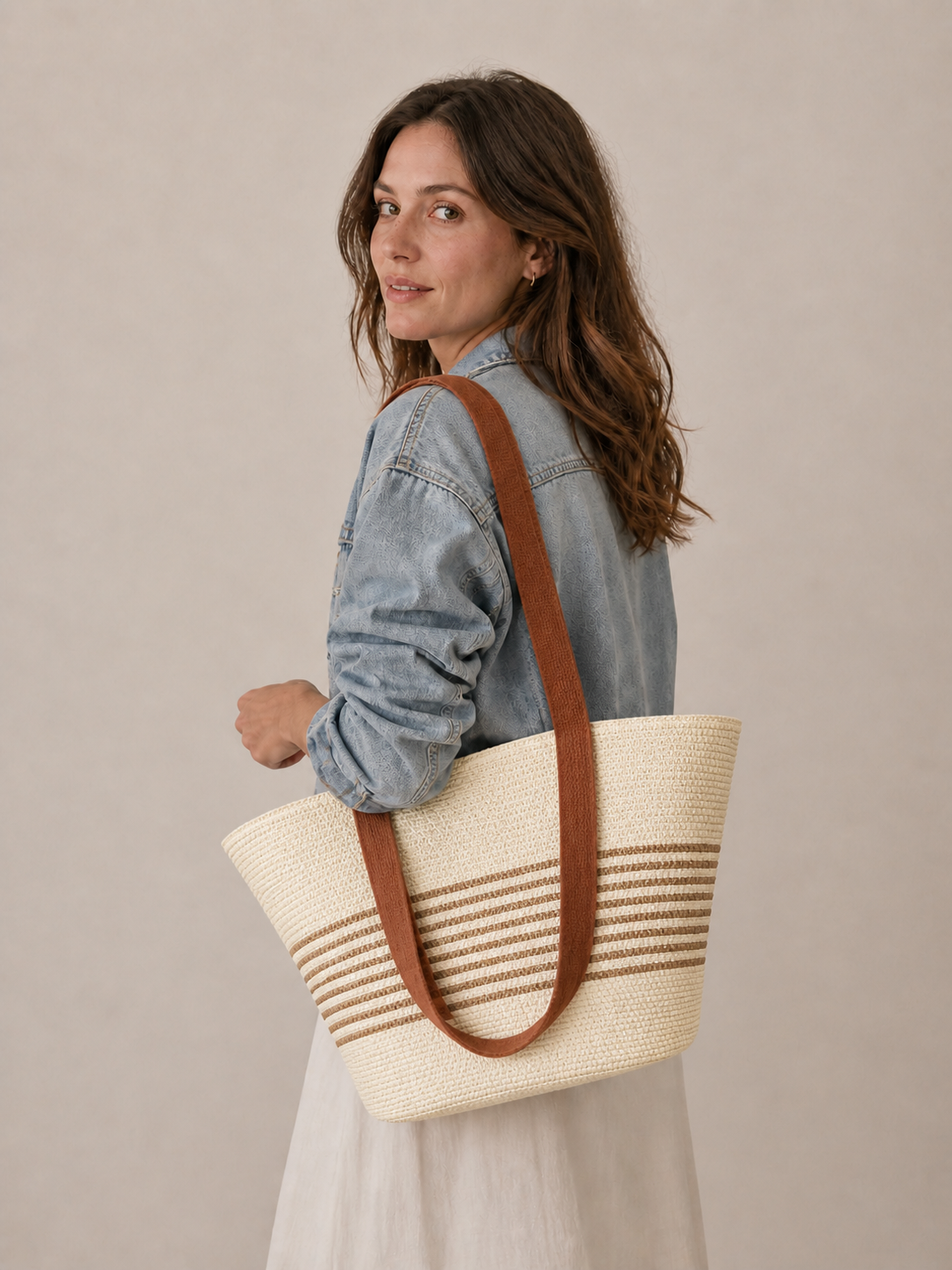 Sac Cabas Tressé Élégance Naturelle