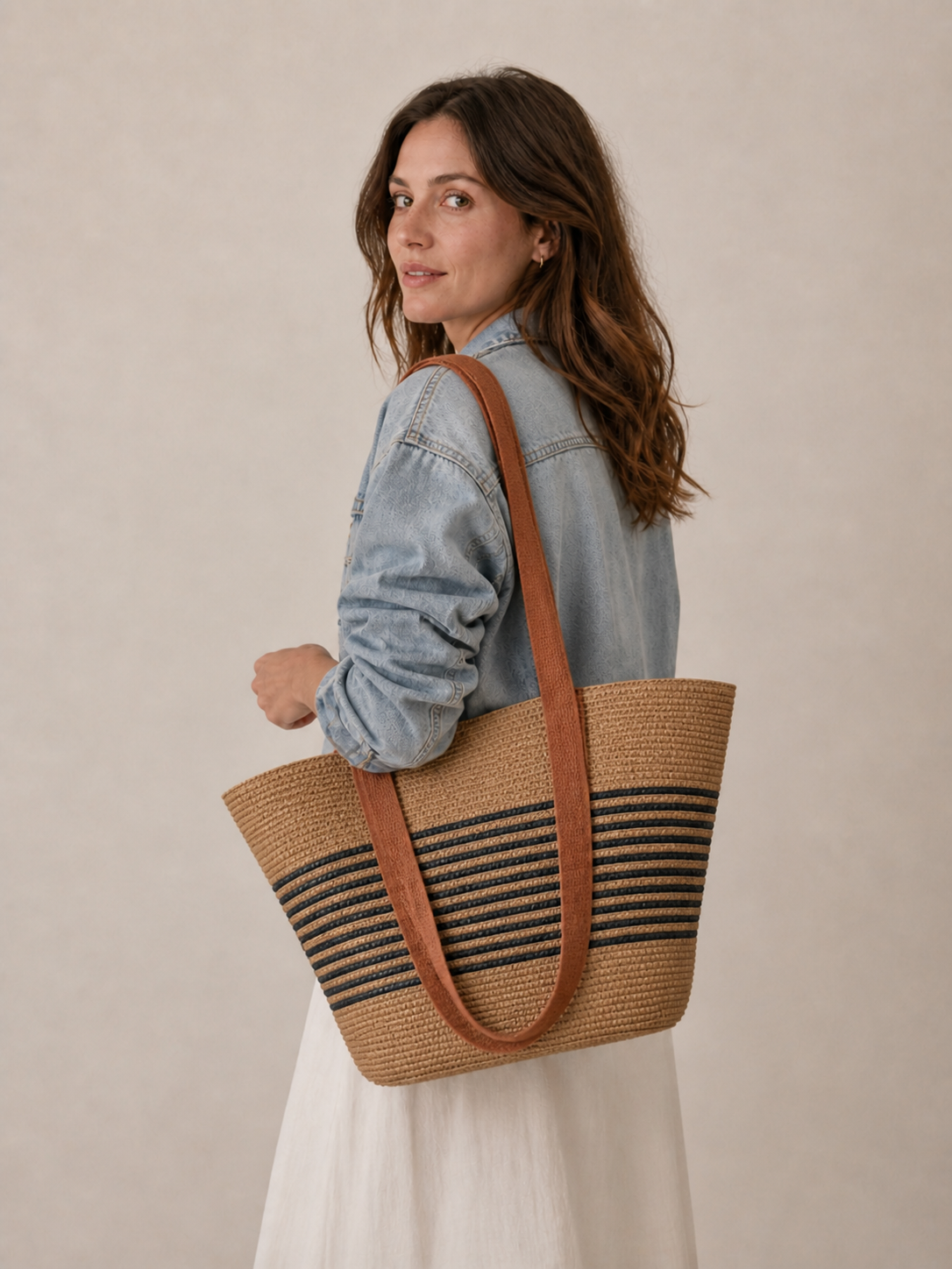 Sac Cabas Tressé Élégance Naturelle