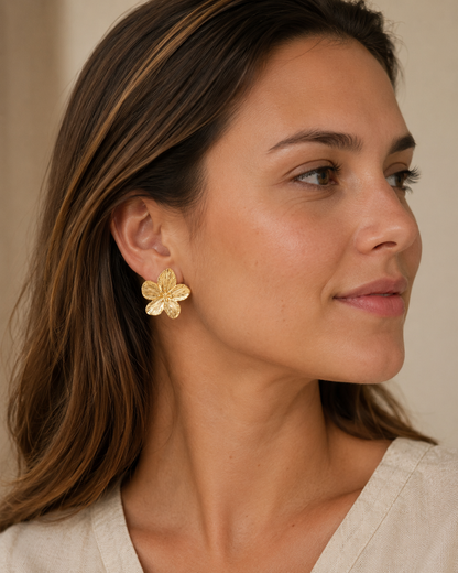 Boucles d’oreilles Fleur Élégance