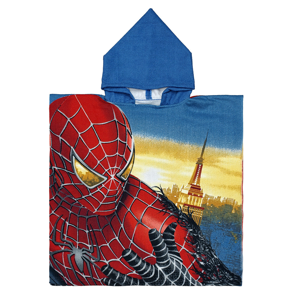 Ultra-fine fiber cartoon printed children's bath towel cape, wearable children's bathrobe, hooded cape, beach towel