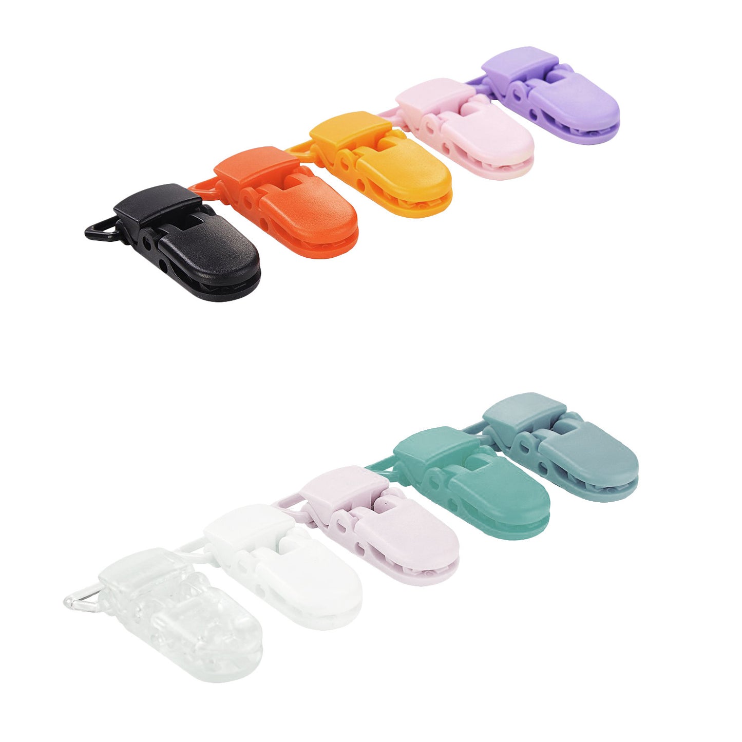 Baby silicone pacifier chain, beech wood clip, anti-le pacifier anti-drop chain, baby rubber chain, silicone chain