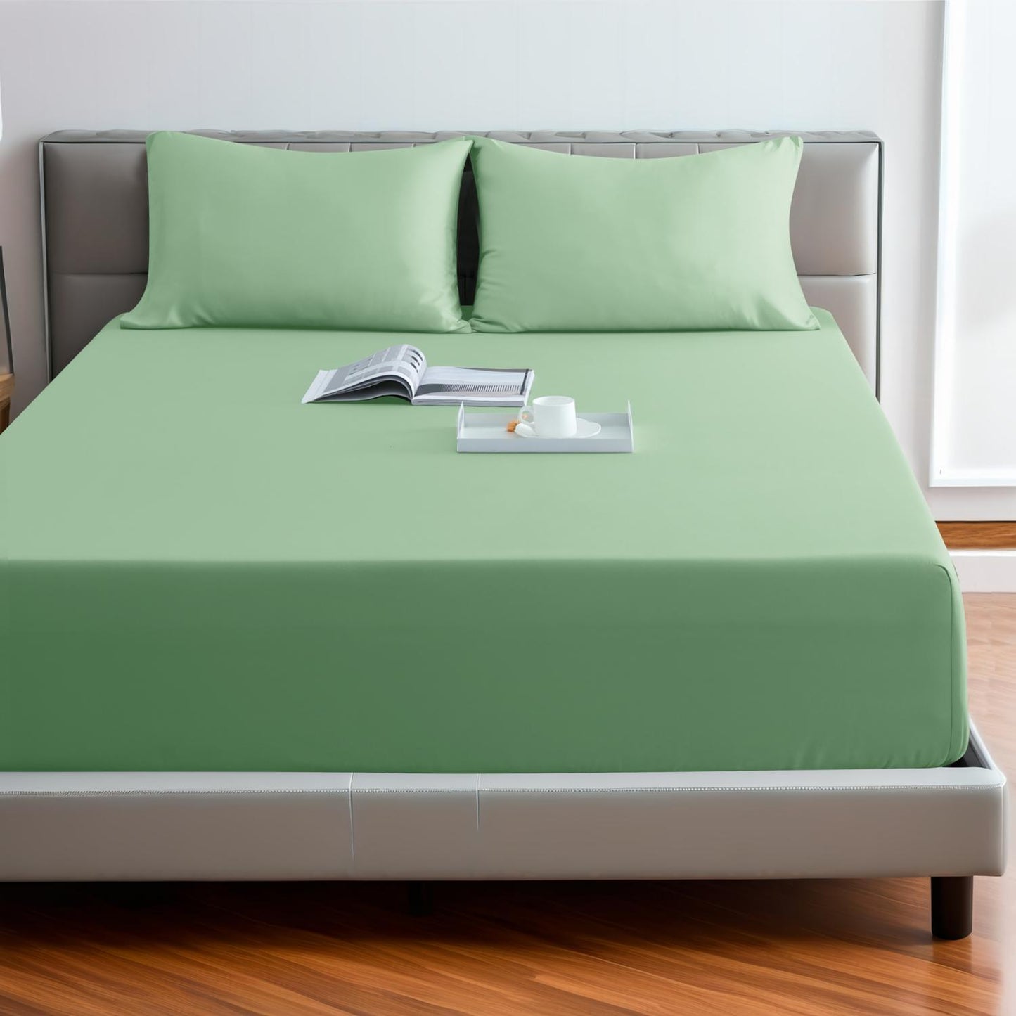 400tc bamboo fiber bare bed cover, Class A protective cover, bedspread, solid color