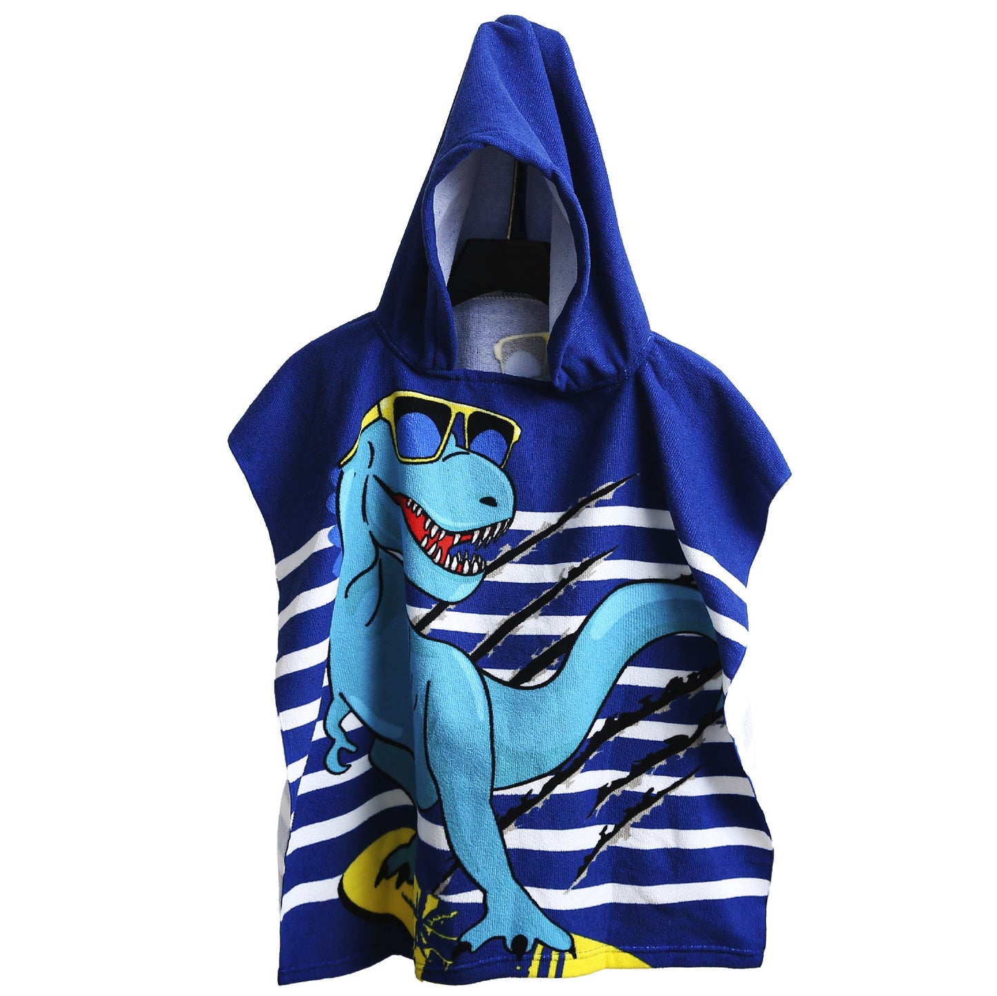 Ultra-fine fiber cartoon printed children's bath towel cape, wearable children's bathrobe, hooded cape, beach towel