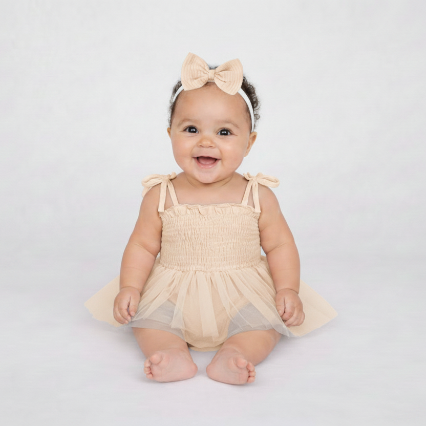 Ensemble beige tutu sur mannequin