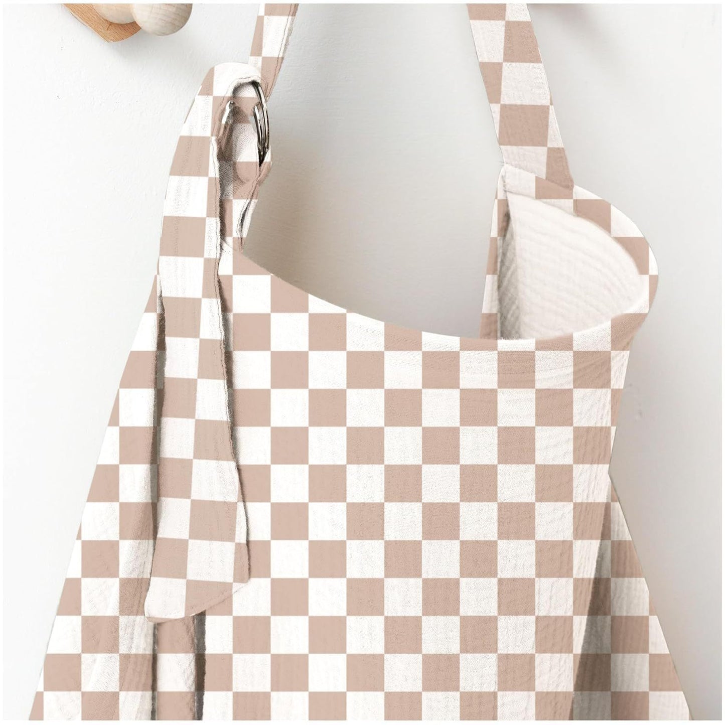 100% pure cotton outdoor feeding cover to prevent exposure, with an outer layer of sensitive fabric, double-layer crepe feeding towel, shawl, and feeding towel