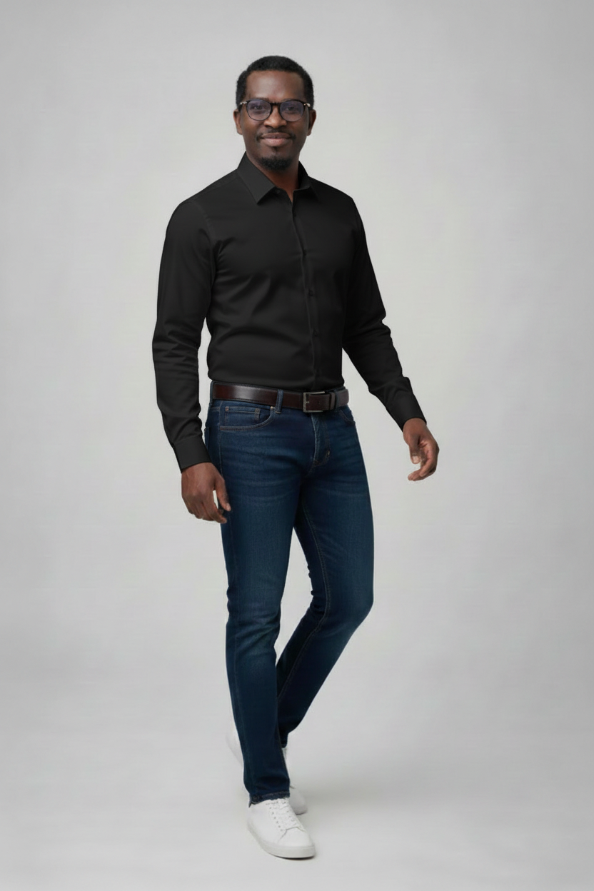 Mannequin avec chemise noire