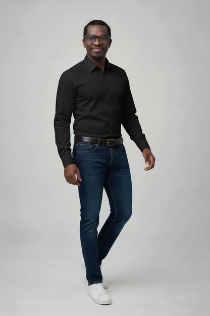Mannequin avec chemise noire