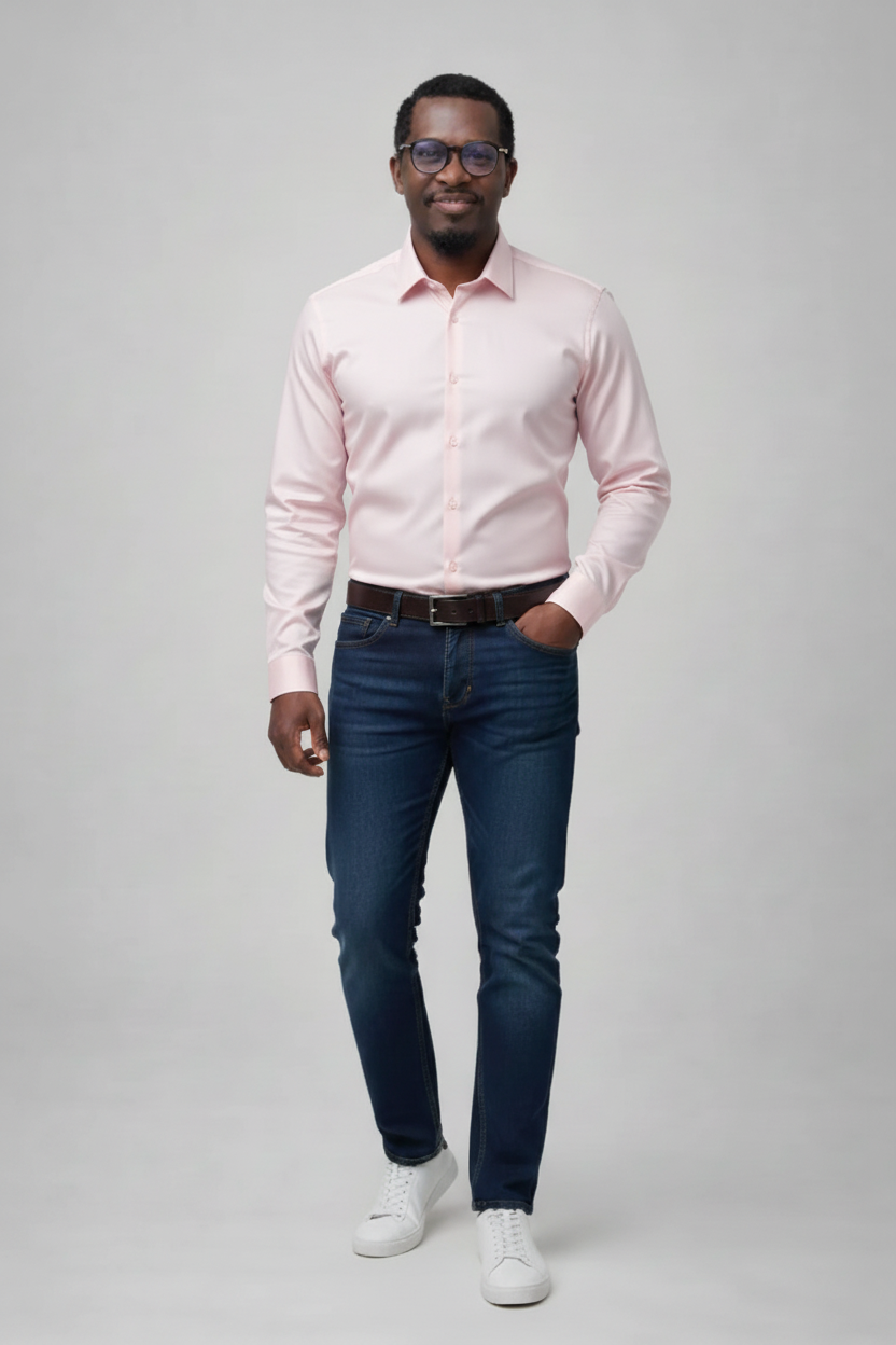 Mannequin avec chemise rose