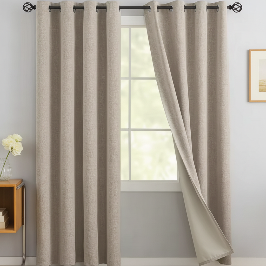 Rideaux occultants avec doublure