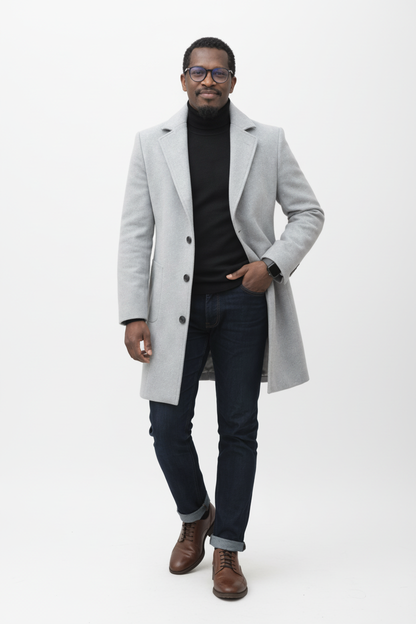 Tenue avec pull noir